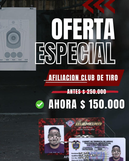 ¡AFILIACION CLUB DE TIRO!